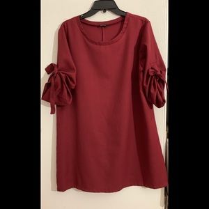 We style Burgundy dress